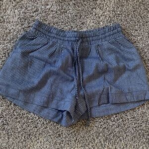 Fashion on Earth Blue Striped Women's Shorts - Size S - NWT
